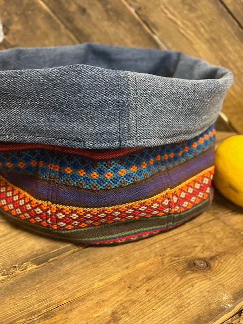 Förvaringskorg i denimtyg