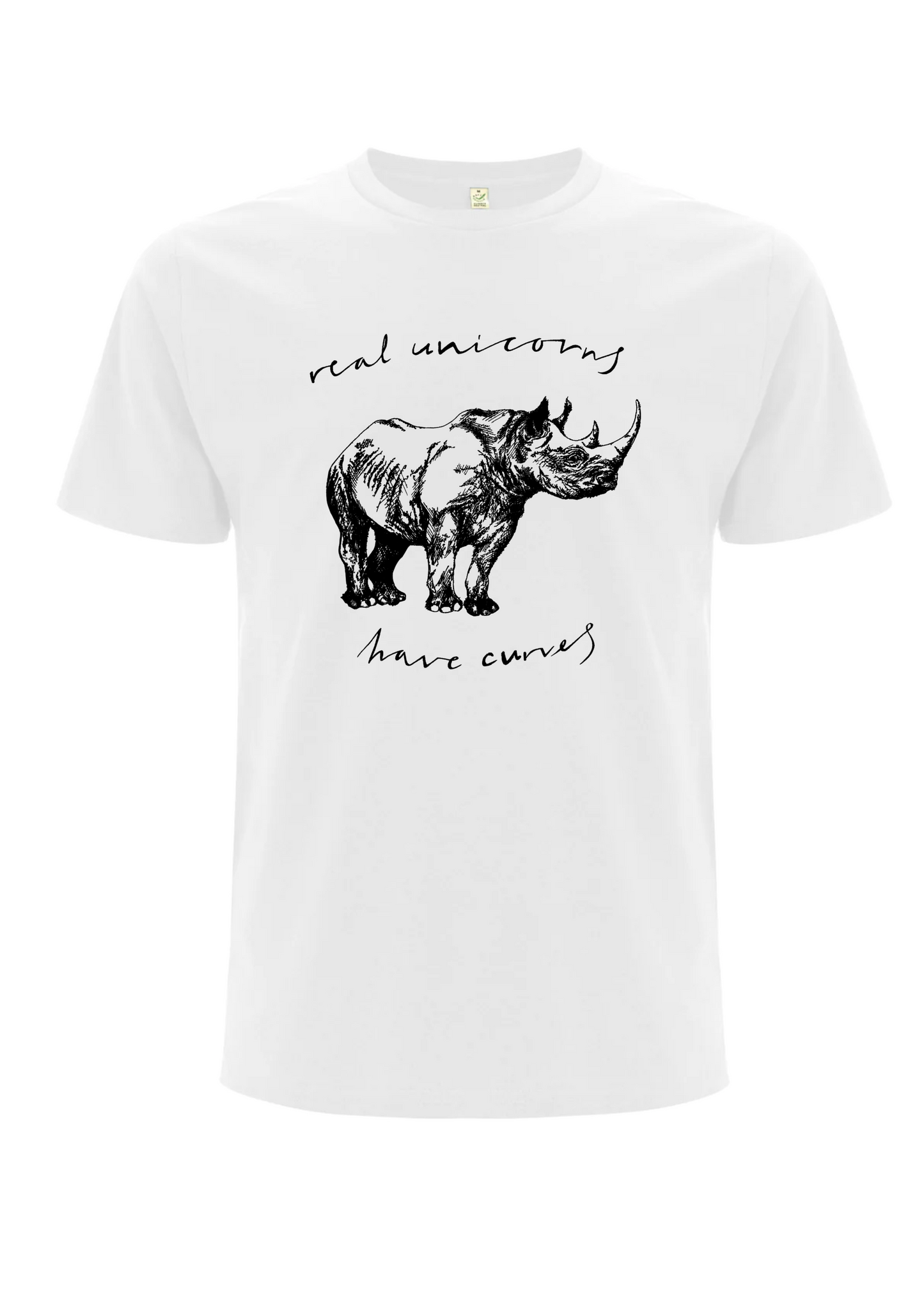 Real unicorns have curves T-shirt